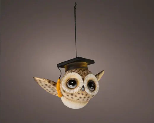 Lumineo Owl Hanging Decoration Light Up Micro LED 10.5cm