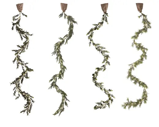 Lumineo Lit LED Foliage Garland 180cm Single Assorted