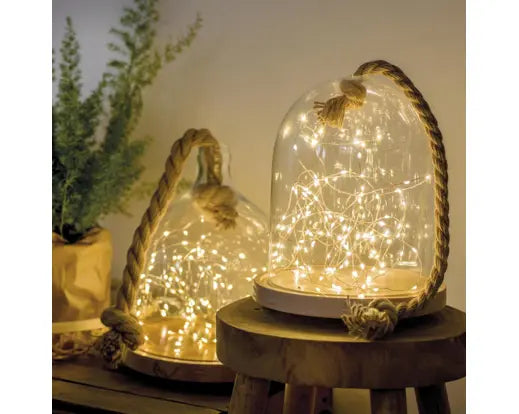 Lumineo Micro Wire String Lights Warm White Indoor 100 LED 495cm