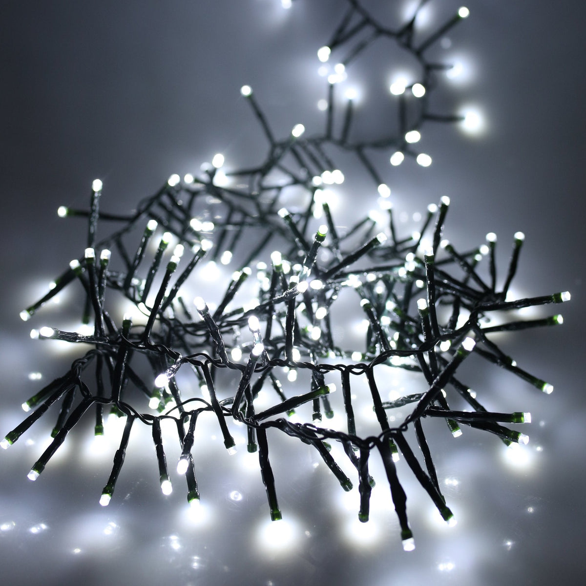 Noma Multifunction Cluster Lights White With Green Cable