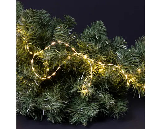 Lumineo Micro Wire Extra Dense Warm White String Lights Indoor/Outdoor 378 LED 600cm