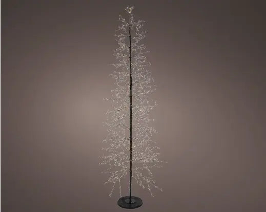 Lumineo Micro LED Tree Flashing & Static Effect Outdoor Black & Classic Warm D.110cm x H.270cm