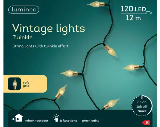 Lumineo Vintage Twinkle Lights Indoor/Outdoor
