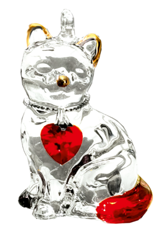 Wild Things Fantasy Glass Pretty Little Kitties Garnet