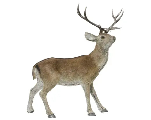 Decoris Deer Figure Faux Fur Brown 67cm