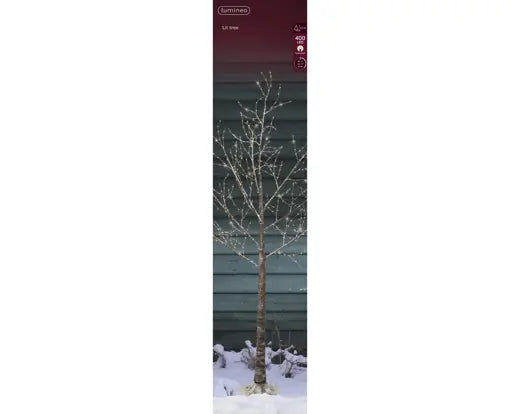 Lumineo Tree Micro LED Brown Bark & Warm White 150cm