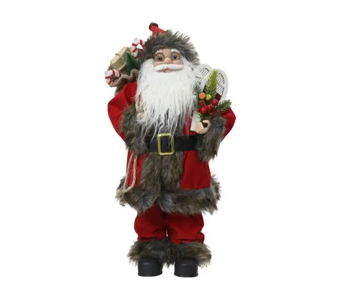 Decoris Standing Red Santa with Gift Bag 60cm