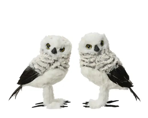 Decoris Owl Faux Fur Feathers 21cm Single Assorted