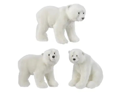 Decoris Polar Faux Fur Standing 16cm Single Assorted