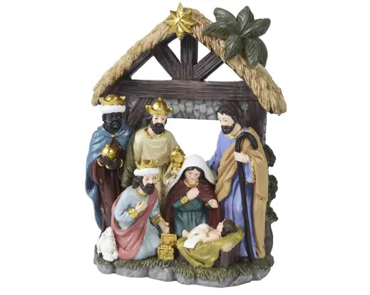 Nativity Polyresin 3D Painting With Star