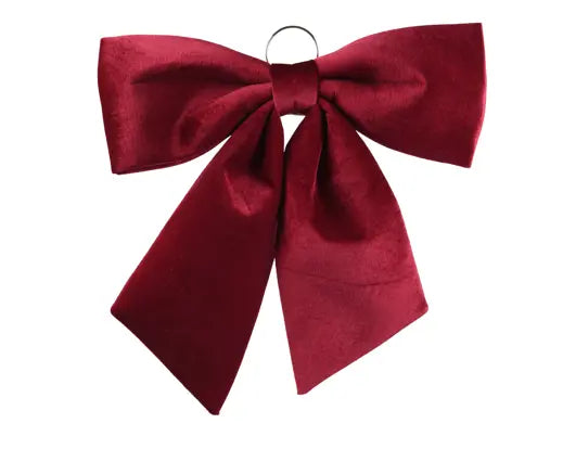 Decoris Velvet Bow Red 48cm x 2cm x 52cm