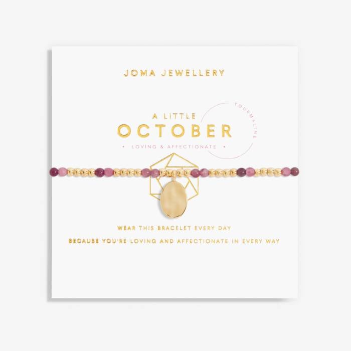 Joma Jewellery A Little 'Birthstone' Gold Plated Bracelet
