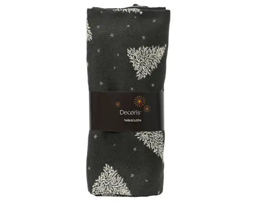 Decoris Tablecloth Tree Print Green 250cm x 140cm