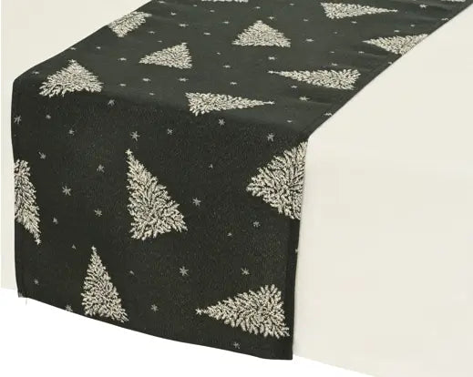 Decoris Tablerunner Tree Print Green 32cm x 140cm