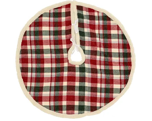 Decoris Tree Skirt Check Green & Red 100cm