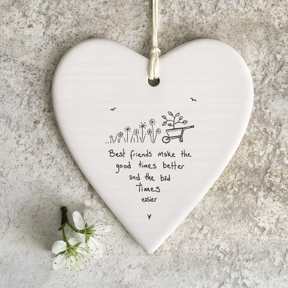 East of India Wobbly Round Heart - Make Good Times