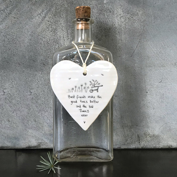 East of India Wobbly Round Heart - Make Good Times