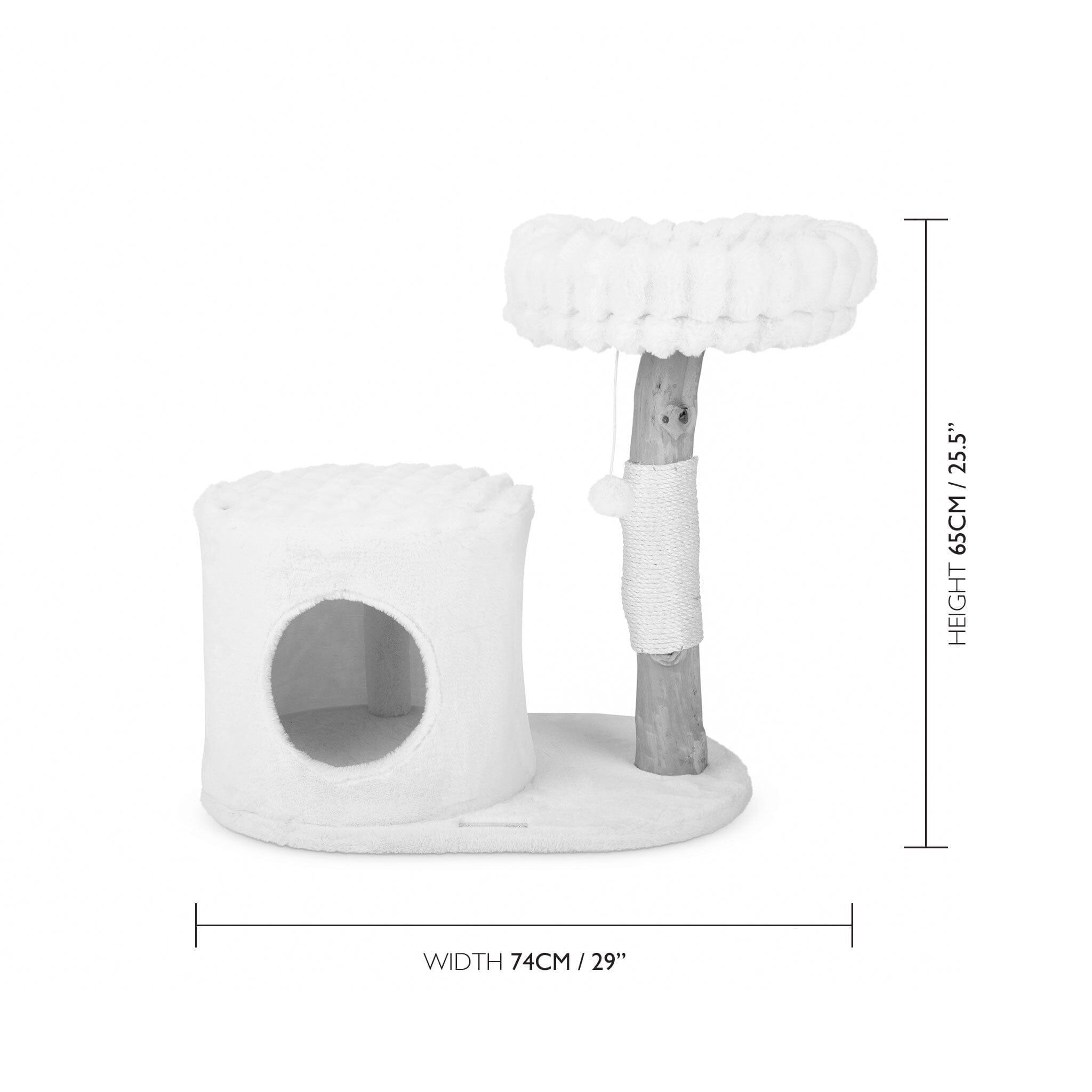 Scruffs Himalayas Cat Scratching Tree Cream