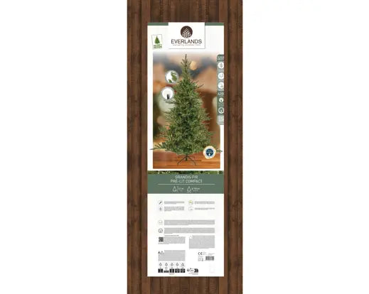 Everlands Lit Grandis Fir Green & Warm White