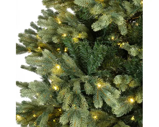 Everlands Lit Geneva Fir Green & Warm White