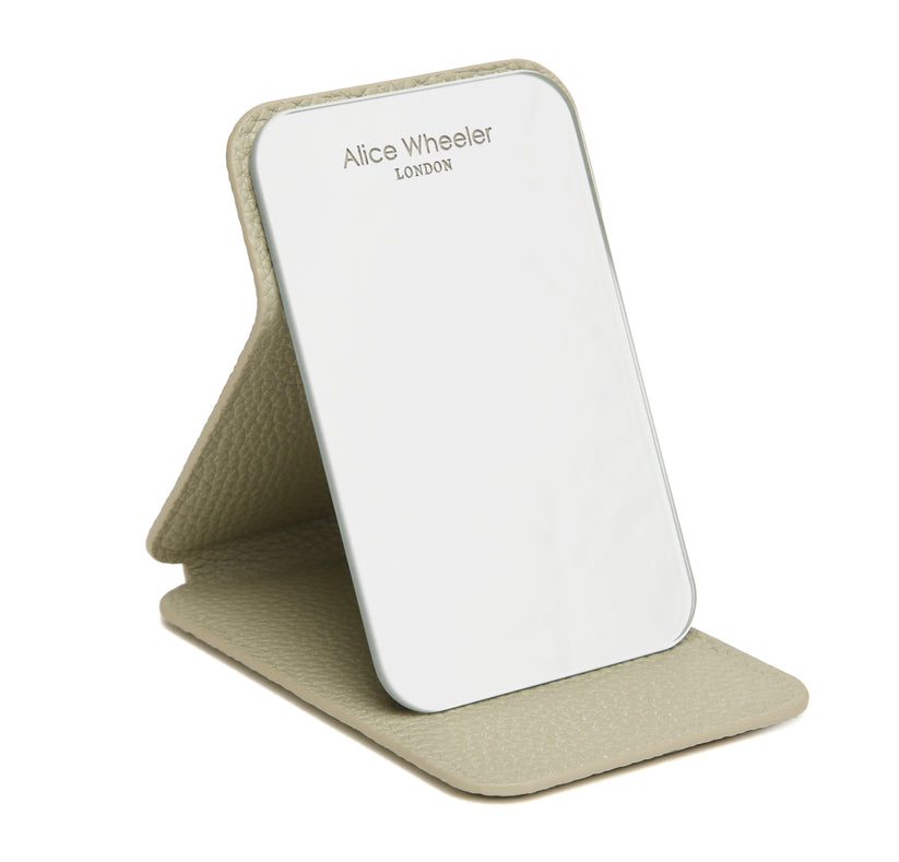 Alice Wheeler Mini Folding Mirror Pistachio