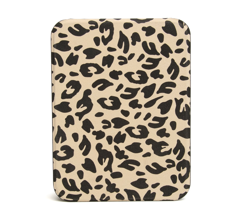 Alice Wheeler Folding Mirror Leopard
