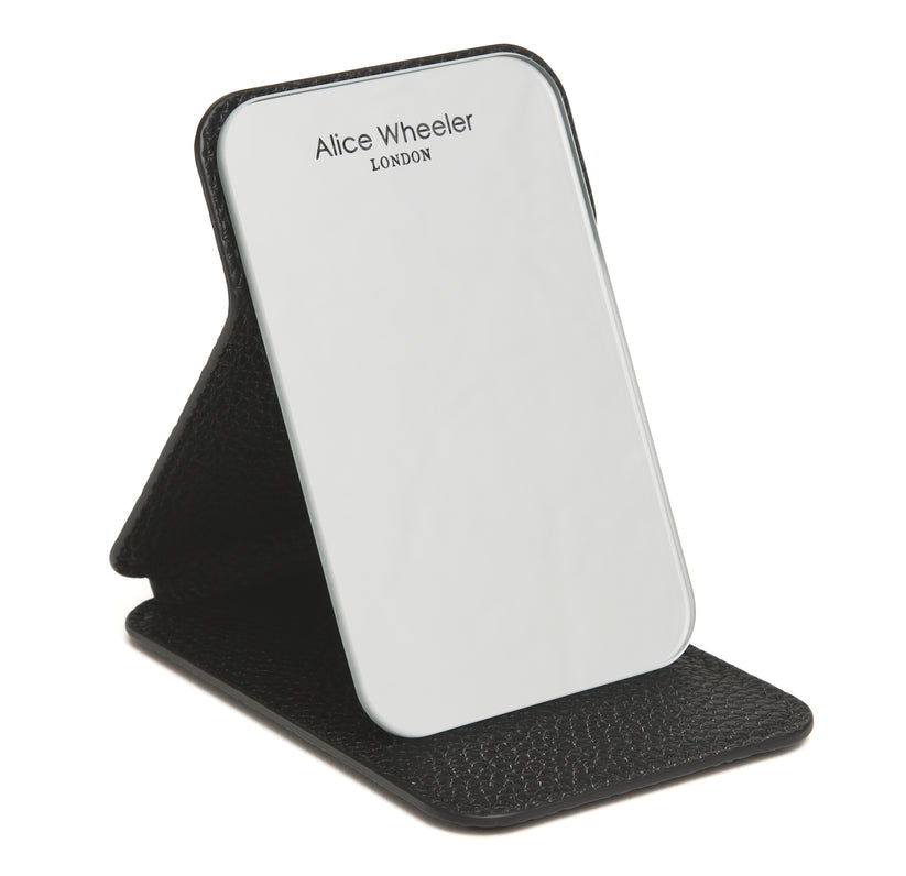 Alice Wheeler Mini Folding Mirror Black