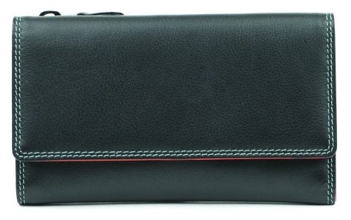 Golunski Caribbean Ladies Wallet Purse Black Tropical