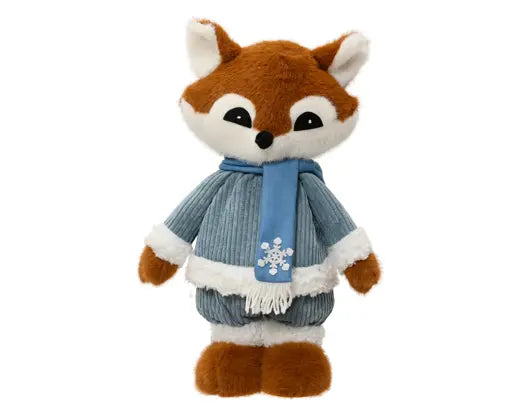 Decoris Standing Fox with Scarf 45cm