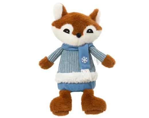 Decoris Sitting Fox with Scarf 30cm