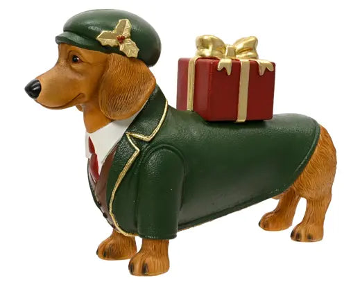 Decoris Standing Dachshund with Giftbox 58cm x 16.5cm x 41cm