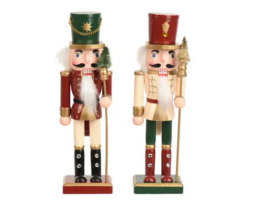 Decoris Nutcracker Pinewood 9cm x 7.8cm x 38cm Single Assorted