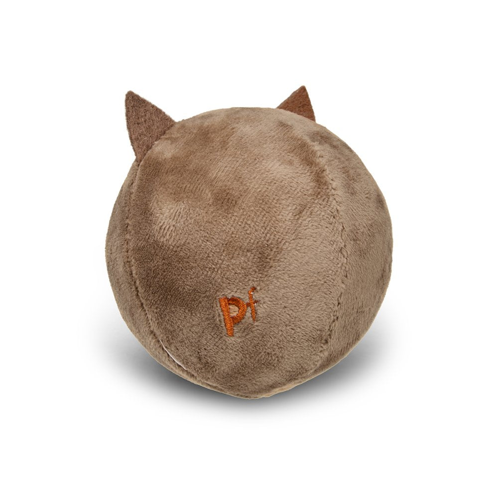 Petface Round Owl Plush Dog Toy