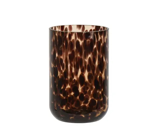 Decoris Hurricane Glass Transparent Brown 20cm