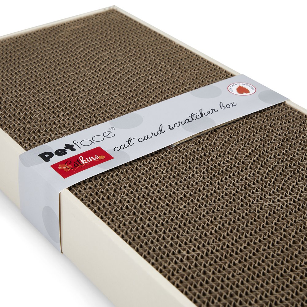 Petface Catkins Cat Card Scratcher Box