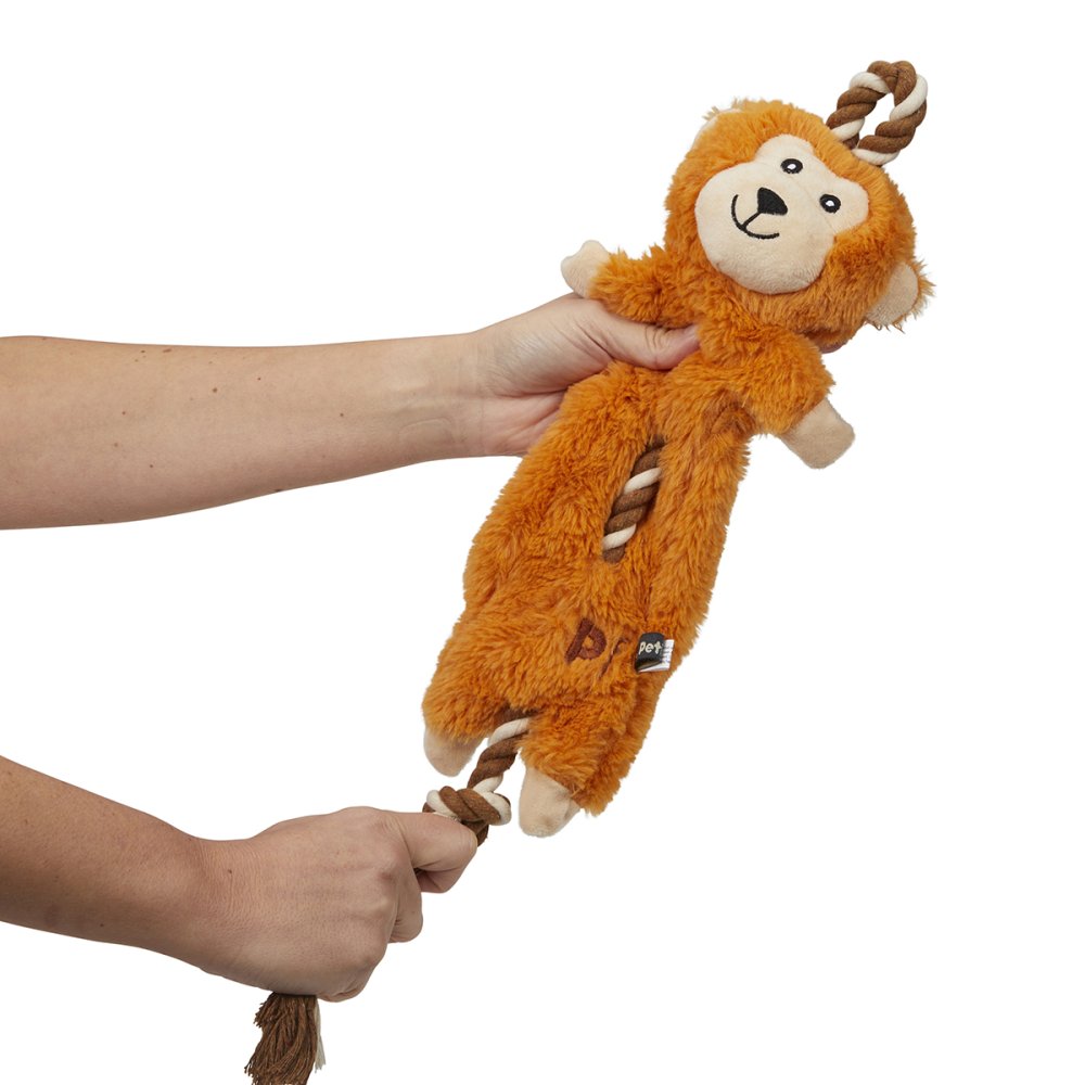 Petface Buddies Rope Monkey Plush Dog Toy