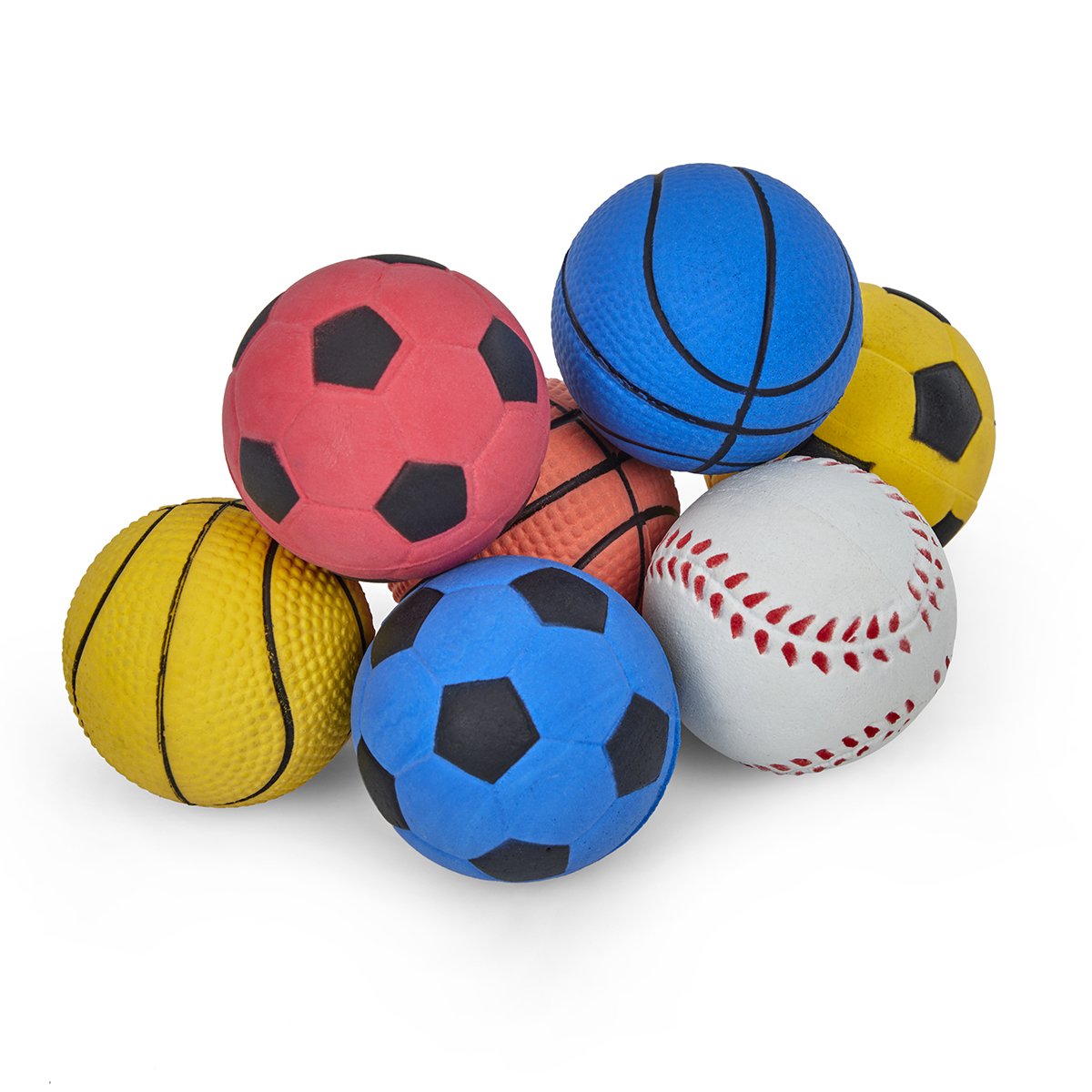 Petface Sponge Sports Balls Dog Toy Single