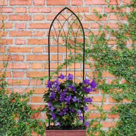 Panacea Gothic Window Pot Trellis Black