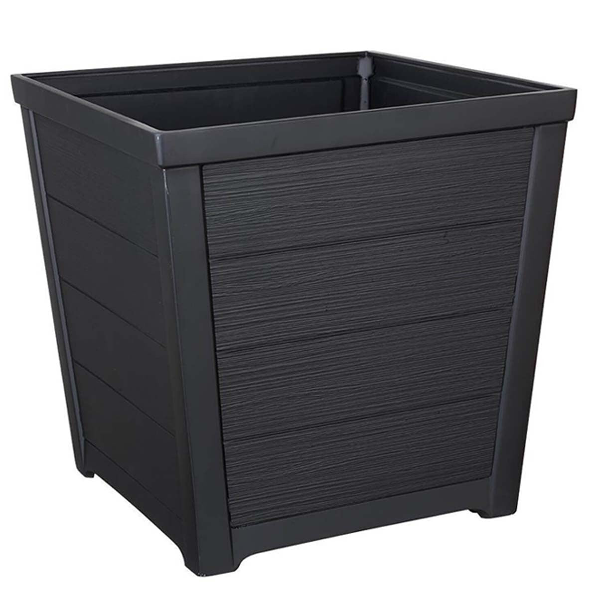 Stewart Plastics Taper Square Planter 40cm Anthracite