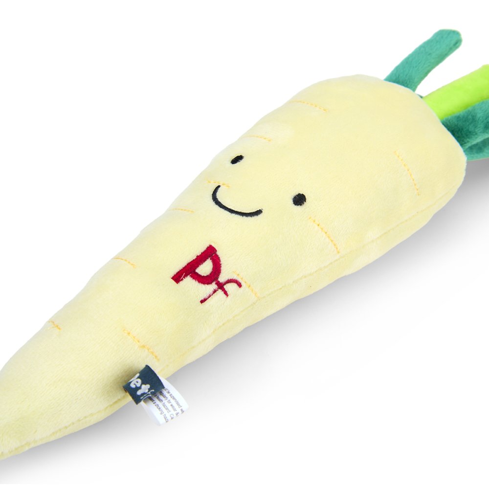 Petface Foodie Faces Penelope Parsnip Plush Dog Toy