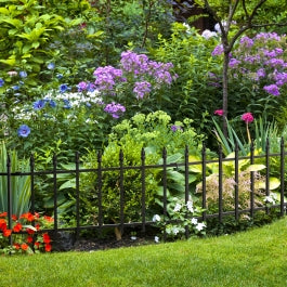 Panacea Finial Border Edge, H46 x 57cm Black