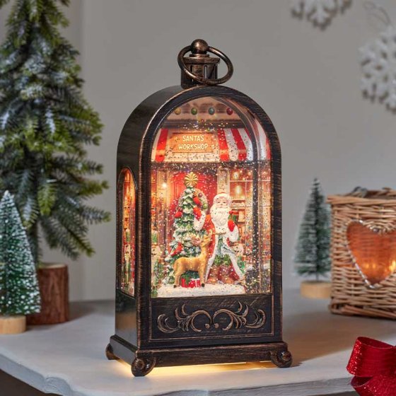Smart Garden SnowSwirl Santa's Workshop Lantern
