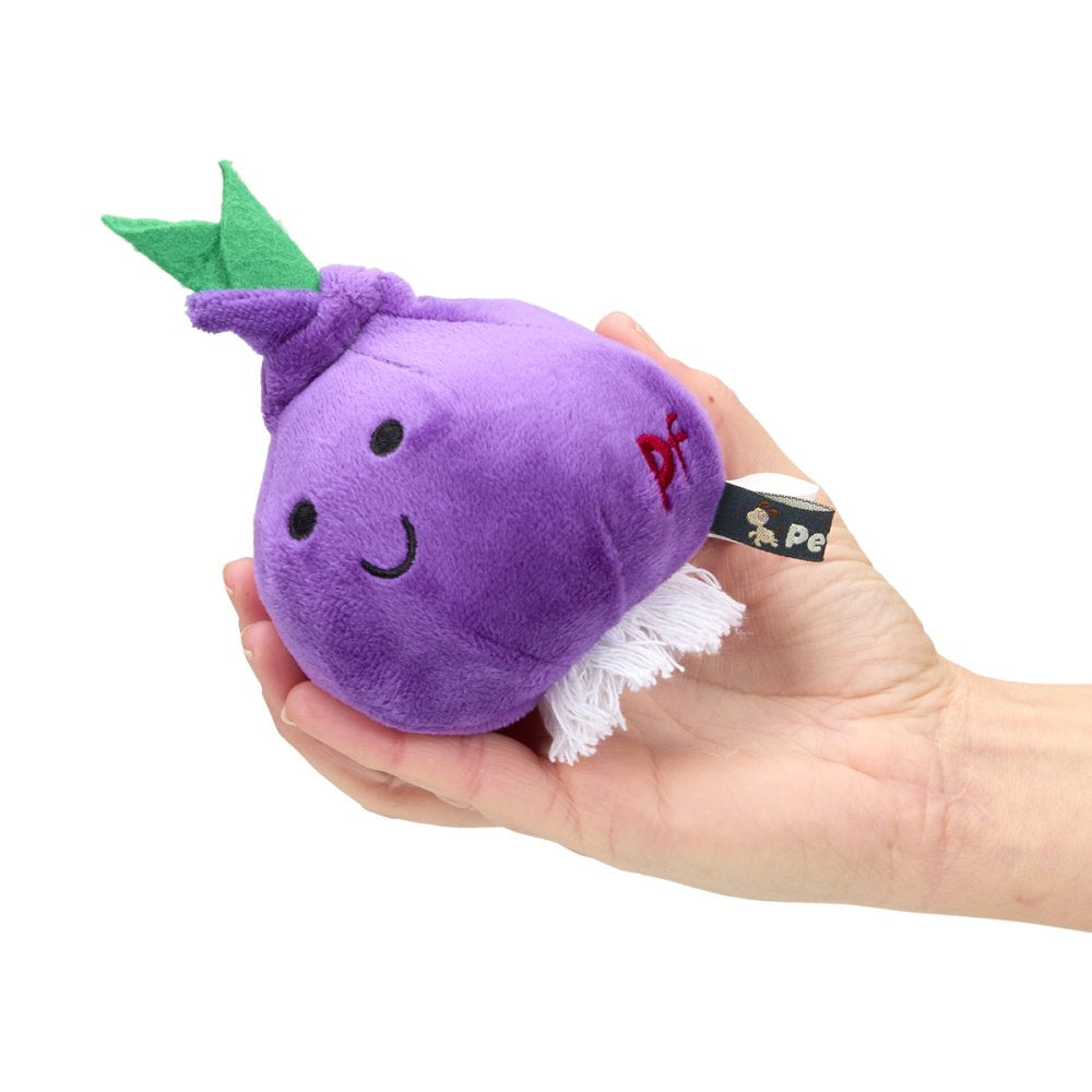 Petface Foodie Faces Reggie Red Onion Plush Dog Toy