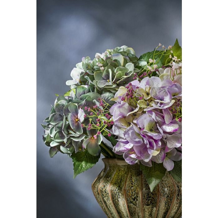 Mica Artificial Hydrangea Stem Green 51cm