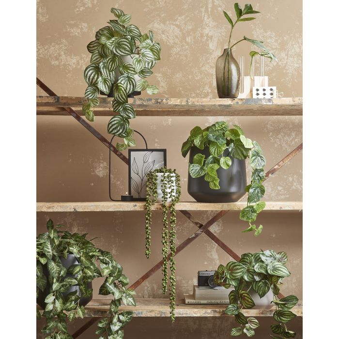Mica Artificial Senecio Hanging Plant 71cm