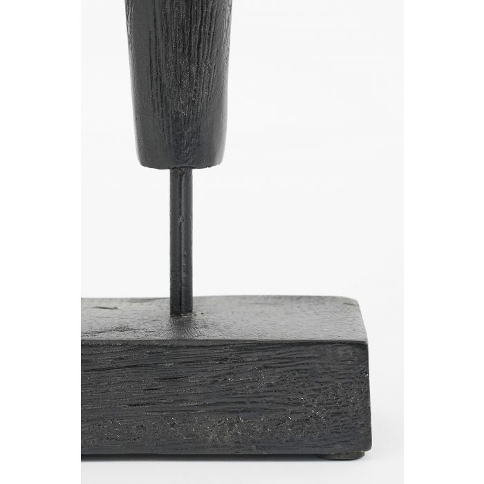 Mica Penang Mango Wood Silhouette Decoration Black 53cm