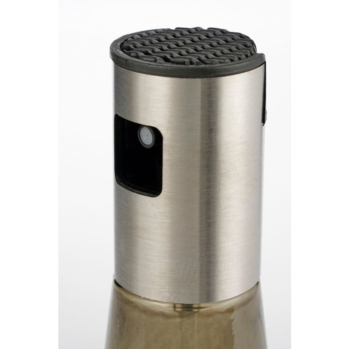Mica Recycled Glass Oil & Vinegar Bottle Grey
