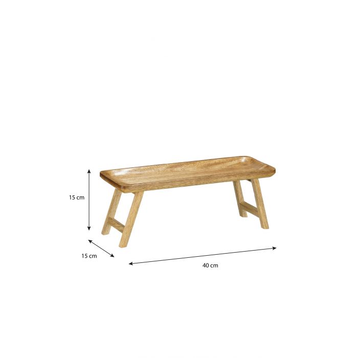 Mica Duko Mango Wood Serving Tray Brown