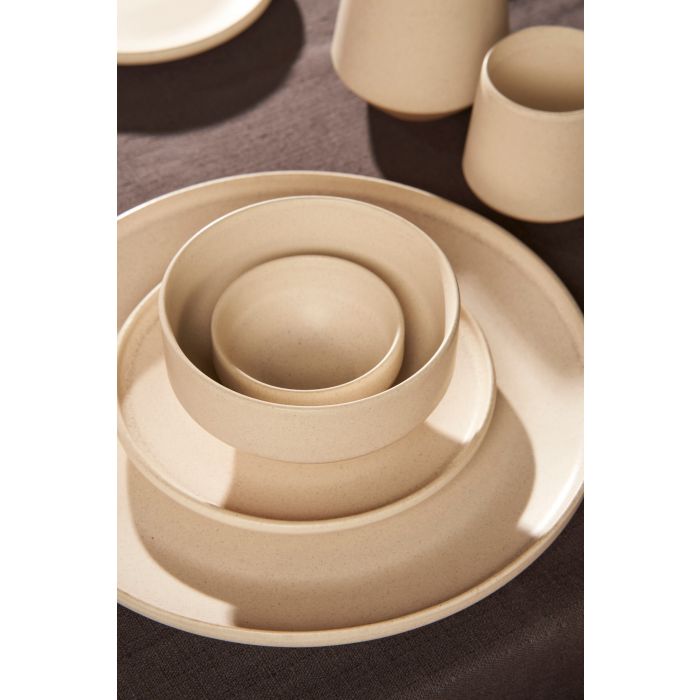 Mica Nika Stoneware Plate Off White 17.5cm