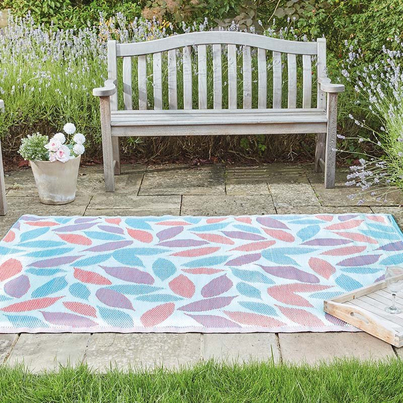 Smart Garden Alfresco Mats - FloraLeaves - Blush - 180x240cm